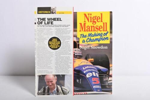 MANSELL: 'Nigel Mansell - The Making of a Champion' softcover book. Authored and signed by Nigel Snowdon