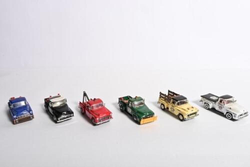 MATCHBOX: Five models from the "Fabulous Fifties Road Service Collection" by Matchbox Models of Yesteryear. Chevrolet & Ford models