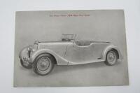 15/98: An original 1939 Aston Martin 15/98 specification card.