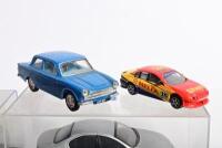 FORD: A collection of six Ford related models. TRAX (OPAL SERIES) Ford XB Falcon GT in orange and brown, Ford Escort MKI in orange & silver FORD TS-50 models - 2
