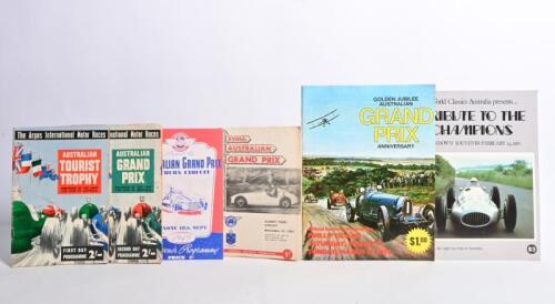 AUSTRALIAN GRAND PRIX: A group of interesting Australian Grand Prix items. First and Second Day programmes from the 1956 Australian Grand Prix. Original 1953 Albert Park Circuit Official Programme. (UPDATED DESCRIPTION)