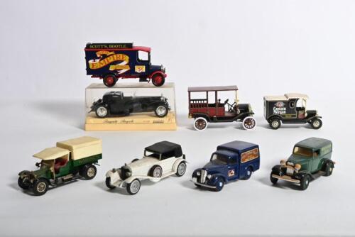 VINTAGE MODELS: A collection of vintage car diecast models. Bugatti Royale by Solido, Models of Yesteryear, Corgi