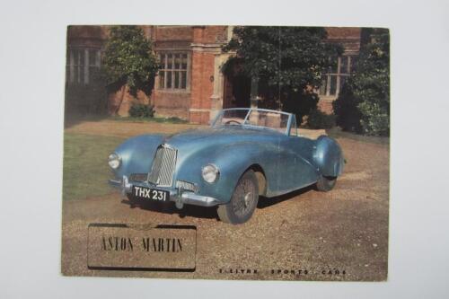 2 LITRE SPORTS: An Aston Martin 2 Litre Sports Cars brochure