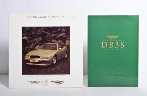 ASTON MARTIN: Two Aston Martin related items. 1988 ASTON MARTIN LAGONDA, Aston Martin Virage square format sales brochure