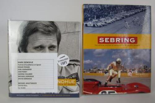 MARK DONOHUE: Two books on American racing (signed M. & D & M. Donohue, Penske, Kainhofer, Posey)