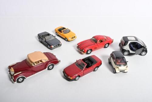MERCEDES-BENZ: Seven diecast models related to Mercedes-Benz. Corgi 300 S & 300 SL models