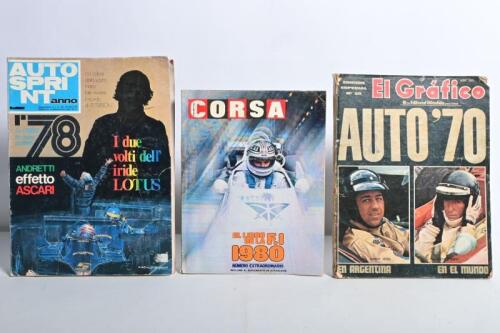 FORMULA 1: Three international magazines. 'El GRafico AUTO'70' (Special Edition No. 20)