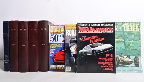 ROAD & TRACK: A quantity of "ROAD & TRACK" magazines. Four bound volumes of original magazines from years 1962 - 1965
