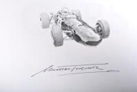 TURNER: 'DRAWING AND PAINTING RACING CARS' hardcover book. Authored and signed by Michael Turner - 3