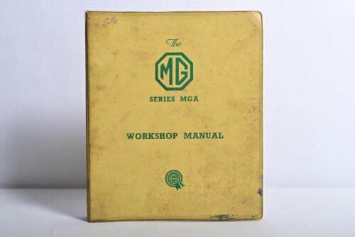 MG: A 'The MG Series MGA, MGA 1600, and MGA 1600 (Mk. II) WORKSHOP MANUAL', as issued by THE MG CAR COMPANY LIMITED (Issue 5). Circa 1960's