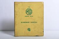 MG: A 'The MG Series MGA, MGA 1600, and MGA 1600 (Mk. II) WORKSHOP MANUAL', as issued by THE MG CAR COMPANY LIMITED (Issue 5). Circa 1960's
