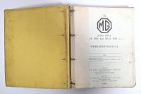 MG: A 'The MG Series MGA, MGA 1600, and MGA 1600 (Mk. II) WORKSHOP MANUAL', as issued by THE MG CAR COMPANY LIMITED (Issue 5). Circa 1960's - 2