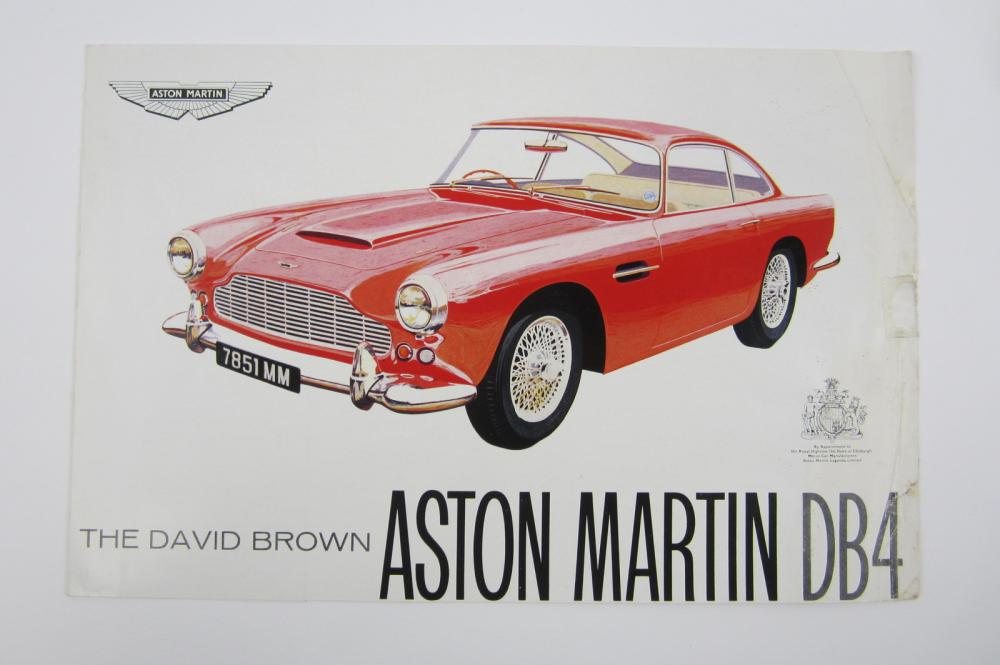 DB4: An original Aston Martin DB4 sales brochure. - Price Estimate
