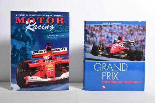 GRAND PRIX: Two large hardcover books detailing Grand Prix and Motor racing. 'GRAND PRIX' by Rainer W.Schlegelmilch