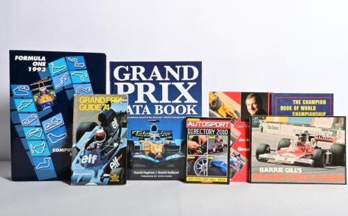 GRAND PRIX DATA: A collection of Grand Prix guides and data books. 'GRAND PRIX DATA BOOK - A complete statistical record of the Formula 1 World Championship since 1950' hardcover book by David Hayhoe & David Holland
