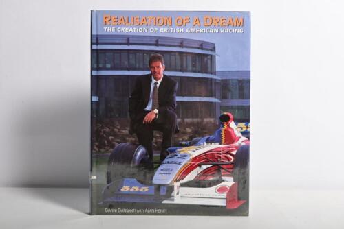 VILLENEUVE: 'REALISATION OF A DREAM' hardcover book by Gianni Giansanti and Alan Henry. Fly page with rare Jacques Villeneuve signature
