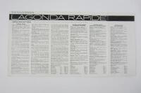 LAGONDA: An original Lagonda Rapide sales brochure. - 3