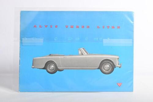 ALVIS: An original 'Alvis Three Litre Series III' colour sales brochure