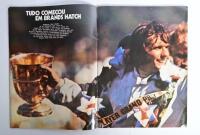 FITTIPALDI: A September 1972 issue of 'Manchete' colour booklet. Booklet signed by numerous F1 drivers including Mike Hailwood, Jose Carlos Pace, John Surtees, Wilson Fittipaldi Jr, Henri Pescarolo, Tim Schenken, Emerson Fittipaldi - 5