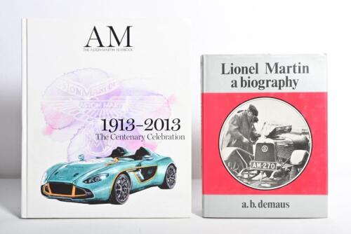 ASTON MARTIN: Two reference books detailing Aston Martin history. 'The Aston Martin Yearbook 1913-2013' hardcover book