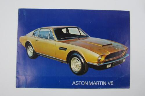V8: An original Aston Martin V8 sales brochure.