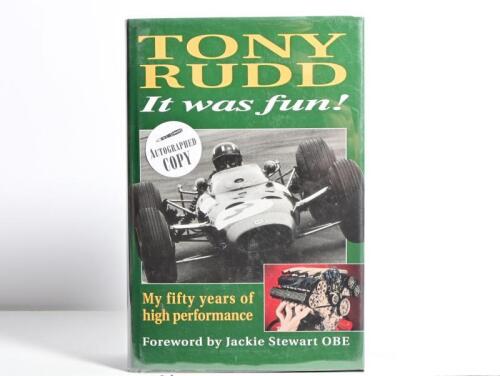 RUDD: 'TONY RUDD - It was fun! autobiography. Authored and signed by Tony Rudd