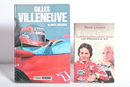 VILLENEUVE: Two publications related to Gilles Villeneuve. 'DRIVER PROFILES 4 GILLES VILLENEUVE' hardcover book by Nigel Roebuck