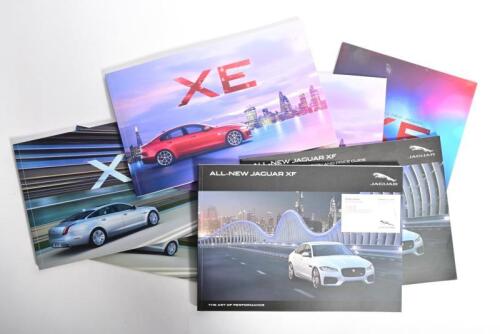 JAGUAR: Seven modern Jaguar sales brochures for XE, XF, XJ models