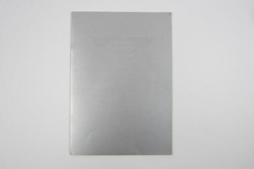V8 & VANTAGE: An original Aston Martin V8 and Vantage sales brochure.