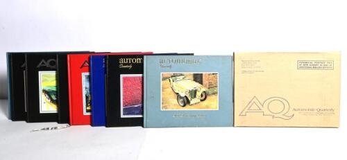 AUTOMOBILE QUARTERLY: Eight editions of 'AUTOMOBILE Quarterly'. VOL.20, NO.4; VOL.36, NO.4; VOL.40, NO.2; VOL.41, NO.1; VOL.45, NO.1 - NO.5; VOL 48, NO.1