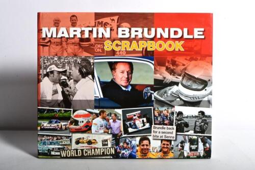 BRUNDLE: 'MARTIN BRUNDLE SCRAPBOOK' hardcover book by Martin Brundle & Philip Porter