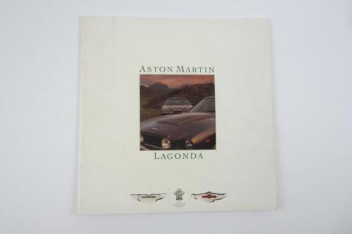 ASTON MARTIN/LAGONDA: An original 1986 Aston Martin/Lagonda sales brochure.