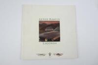 ASTON MARTIN/LAGONDA: An original 1986 Aston Martin/Lagonda sales brochure.