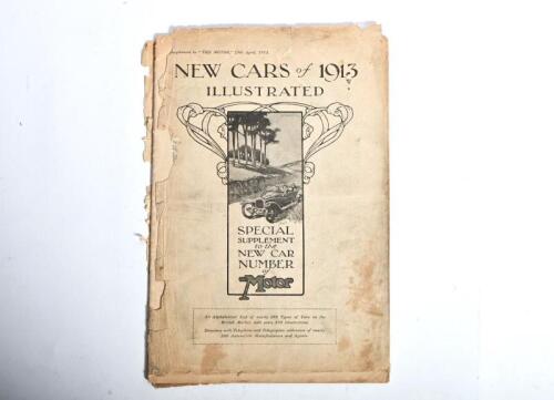 THE MOTOR: An April 1913 edition of 'NEW CARS of 1913 ILLUSTRATED', Special Supplement to the NEW CAR NUMBER OF 'The Motor'