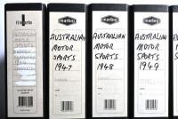 AUSTRALIAN MOTOR SPORTS: A group of folders housing 'Australian MOTOR SPORTS' AND 'AUSTRALIAN MOTOR SPORTS & AUTOMOBILES' magazines. Year range of 1946 to 1969 - 2