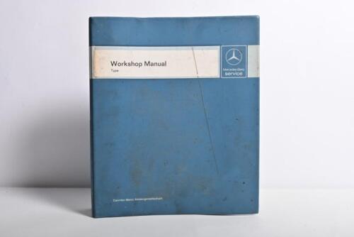 MERCEDES-BENZ: A circa 1970's - 1980's 'Workshop Manual' in blue folder. Details truck/commercial vehicle repair and maintenance including axles, transmission, engines