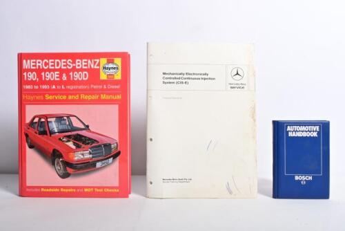 MERCEDES-BENZ: A group of three Mercedes-Benz related items. Manuals, 'AUTOMOTIVE HANDBOOK' by BOSCH