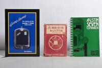 AUSTIN: Three books related to the Austin 7. 1953 edition of 'THE BOOK OF THE AUSTIN SEVEN AND EIGHT' hardcover book by Staton Abbey