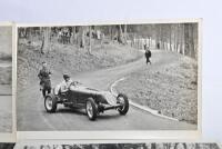 E.R.A: Nine period original black and white images of the ex - Gerrard E.R.A of J.T.Stuart competing at various hill climb events. Prescott 1956 - 4