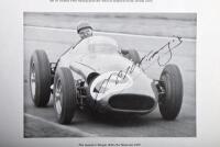 GRAND PRIX: 'THE GRAND PRIX DRIVERS' softcover book. Book signed by 10 World Champions and 5 Grand Prix winners. Signatures include Juan Manuel Fangio, Denis Hulme, Alan Jones, Rene Arnoux, Stirling Moss & Patrick Tambay. Superb signature set - 6