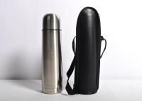 ROLLS-ROYCE: A chrome water bottle with Rolls-Royce 'Spirit of Ecstacy' engraved insignia