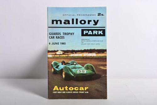 MALLORY PARK: An original 'mallory PARK' Official Programme from 6 June 1965