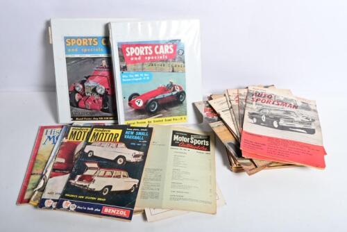 AUSTRALIAN MOTORING/RACING MAGAZINES: A collection of various magazine titles from the 1950's and 1960's. 'AUSTRALIAN MOTOR SPORTS & AUTOMOBILES', 'AUTOSPORTSMAN', 'modern MOTOR' magazines