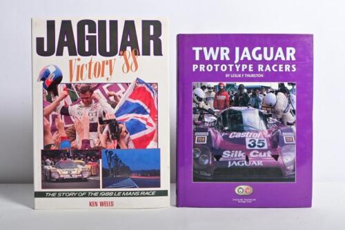 JAGUAR: Two hardcover books related to Jaguar Sports Car racing. 'TWR JAGUAR PROTOTYPE RACERS' by Leslie Thurston