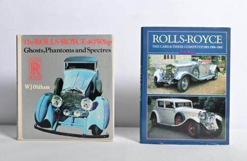 ROLLS-ROYCE: Two hardcover Rolls-Royce books. 'ROLLS-ROYCE - THE CARS & THEIR COMPETITORS 1906-1965' by A.B. Price
