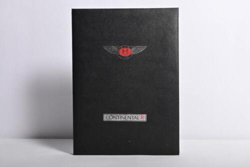BENTLEY: A hardback, 1991 Bentley 'CONTINENTAL R' fold out press kit