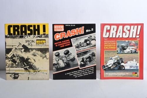 CRASH!: The first three editions of Auto Action "CRASH!" magazine from 1977 (No.1), 1979 (No.2), (No.3)