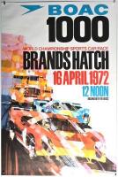 BOAC: An original 'BOAC 1000 - WORLD CHAMPIONSHIP SPORTS CAR RACE BRANDS HATCH, 16 APRIL 1972' (No.103) promotional poster