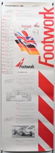 PORSCHE/FOOTWORK: A 1991 PORSCHE/Footwork F1 poster