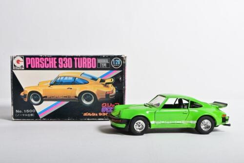 PORSCHE: A Japanese 1:28 scale EIDAI GRIP PORSCHE 930 TURBO (12). Original box